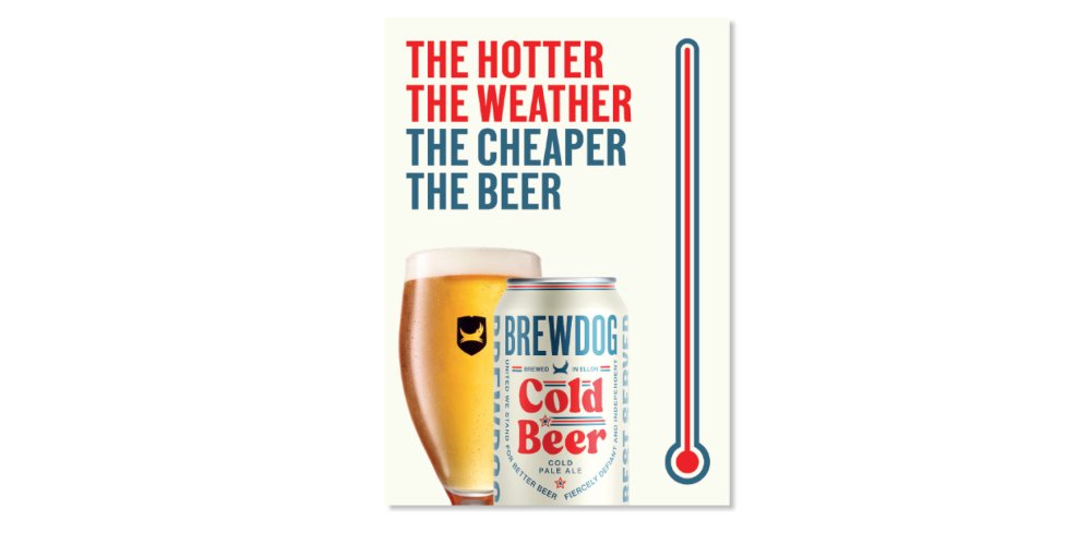 BrewDog to discount beer based on hot weather
