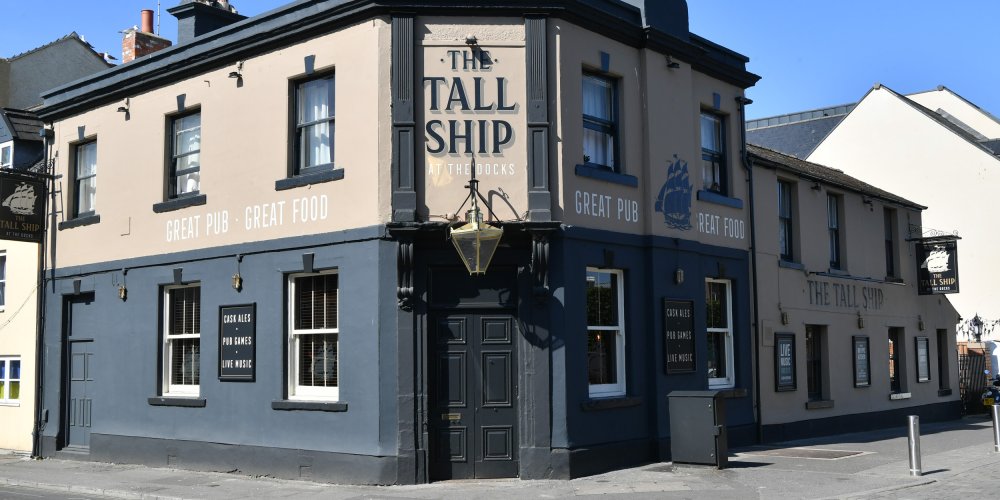 The Tall Ship at Gloucester Docks is relaunched