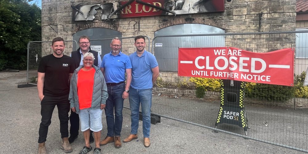 Petrol-bombed pub to rise from the ashes