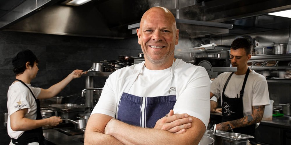 Tom Kerridge and Larry Lamb create Xmas burger